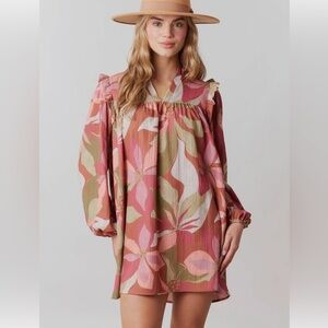 NWT Fantastic Fawn Hear it Now Dress - Rust Multi